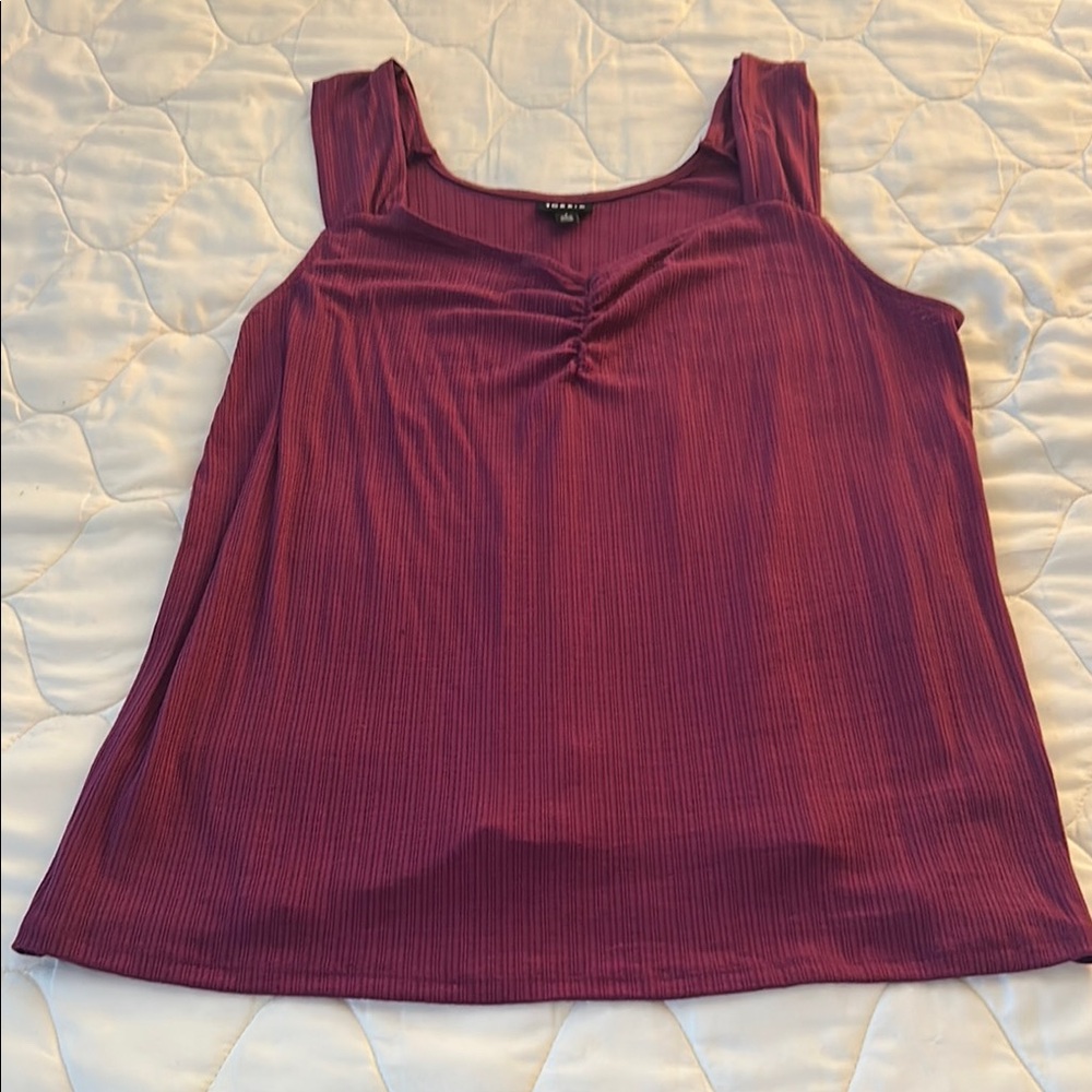 Torrid Women's Purple Magenta Sleeveless Top